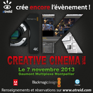 4K Creative Cinema Tour 7 novembre 2013