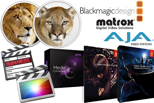 Mac OS X 10.7 (Lion) et OX 10.8 (Mountain Lion) : compatibilités Apple, AJA, ATTO, Blackmagic, Matrox, Sonnet (màj)