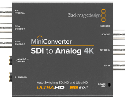 BMD Mini Convertisseur SDI vers analogique 4K