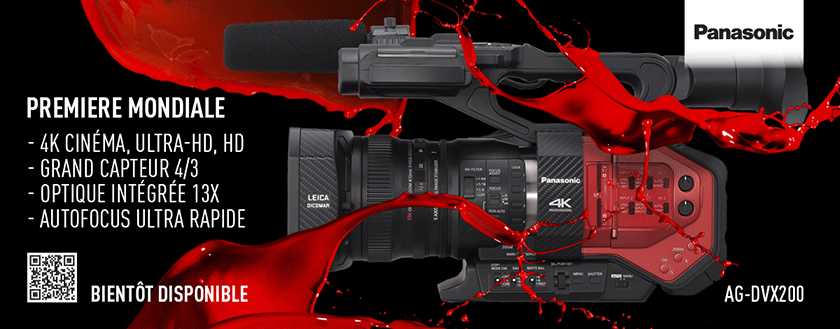 Le 4K démocratisé et simple, c'est la Panasonic DVX200