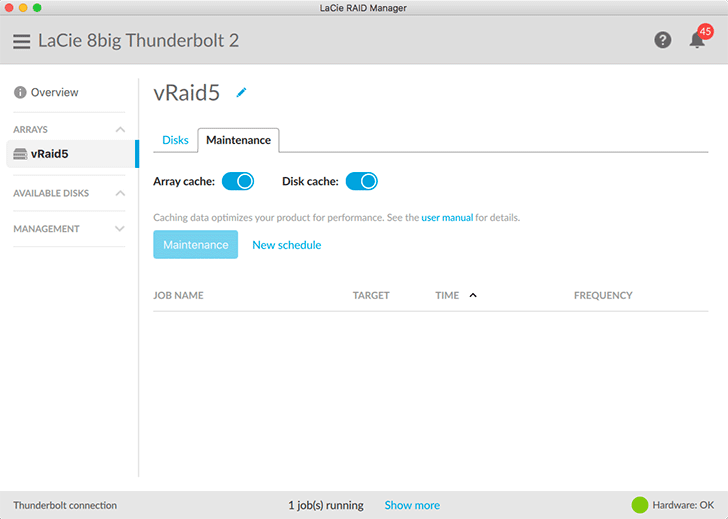 Découverte du LaCie Raid Manager v2.0