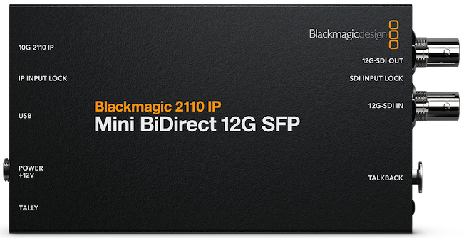 Blackmagic 2110 IP Mini BiDirect 12G SFP