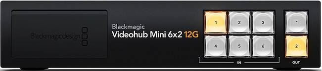 Blackmagic Videohub Mini 6x2 12G