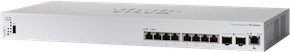 Cisco CBS350-8XT avec 8 ports 10G RJ45 et 2 ports 10G SFP+