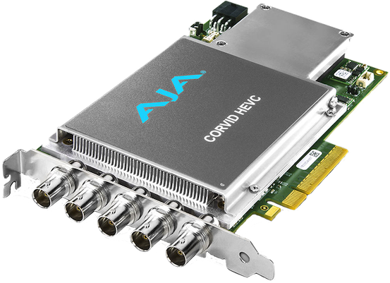 AJA Corvid HEVC (alimentation par le slot PCIe)