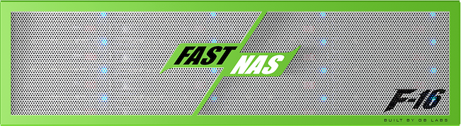 GB Labs FastNAS F16 288TB (230TB utiles), 2 ports 1/10GbE