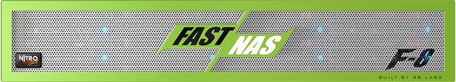 GB Labs FastNAS F8 Nitro rack 192TB (128TB utiles), 2 x 1/10GbE ports