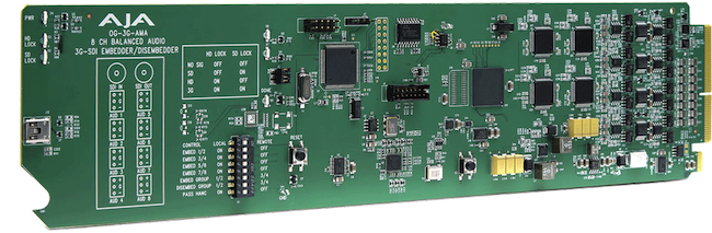 AJA OpenGear embedeur/désembedeur audio analogique