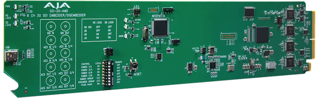 AJA OpenGear embedeur/désembedeur audio numérique