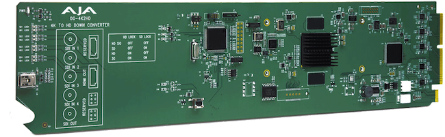 AJA OpenGear down-converter 4K vers HD