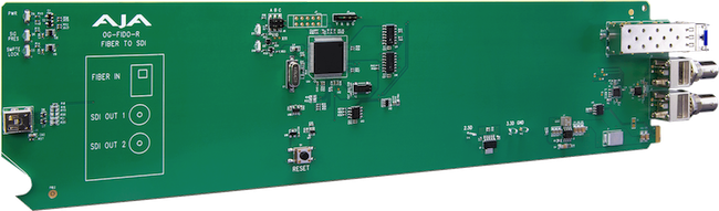 AJA OpenGear single LC single mode vers 3G-SDI