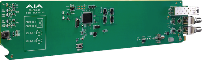 AJA OpenGear dual LC multi mode vers 3G-SDI