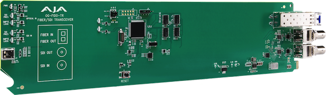 AJA OpenGear transmetteur 3G-SDI/fibre optique LC single mode