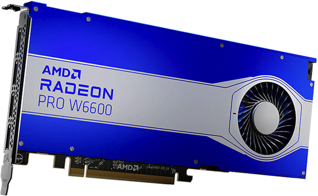 AMD Radeon Pro W6600 avec 8 Go de mémoire GDDR6