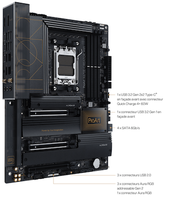 Station de travail AMD Ryzen 7000 (Edition 10GbE et USB 4)