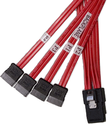 ATTO Cable SAS interne SFF-8087 vers 4 x SATA 0,5m