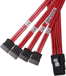 ATTO Cable SAS interne SFF-8087 vers 4 x  SATA 0,5m