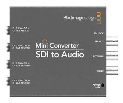 BMD SDI vers audio