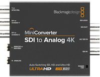 Futon Boutique BMD Mini Convertisseur SDI vers analogique 4K