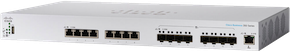 Cisco CBS350-16XTS avec 8 ports 10G RJ45 et 8 ports 10G SFP+