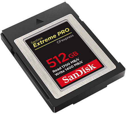 SanDisk Extreme Pro CFexpress Type B de 512 Go - Lecteurs et cartes  mémoires