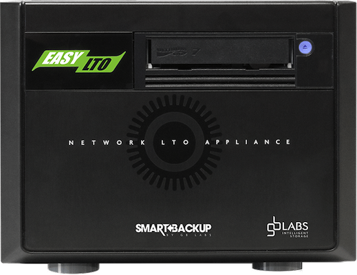 GB Labs EasyLTO 7 Ethernet 1/10GbE (RJ45) - SmartBackup 24TB