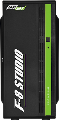 GB Labs FastNAS F8 Nitro Studio 32TB (26TB utiles), 2 x 1/10GbE ports