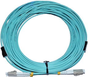 Câble fibre optique (OM4) LC vers LC de 100 m