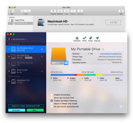 Paragon Microsoft NTFS pour Mac