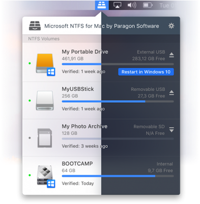 Paragon Microsoft NTFS pour Mac