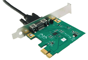 AJA Carte PCIe 1x IO Express