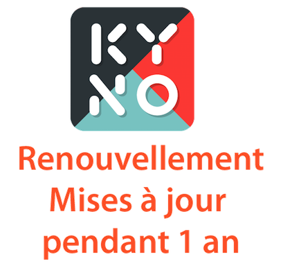 Kyno Premium updates for 1 year (tranche 20 à 49 sièges)
