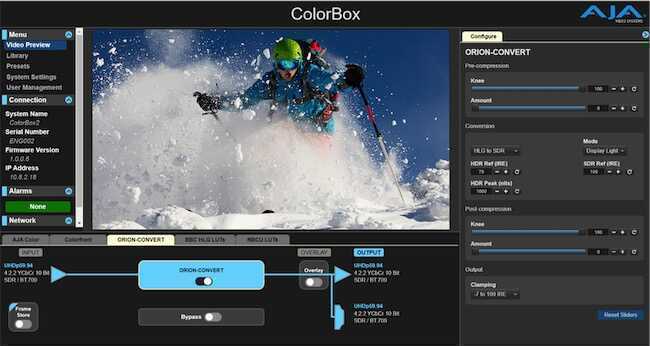 AJA ColorBox License for ORION-CONVERT