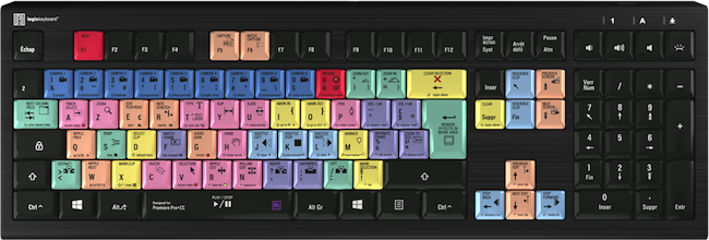 Clavier dédié (FR) ASTRA 2 Adobe Premiere Pro CC (PC)