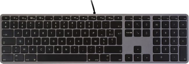 LMP Clavier USB azerty filaire (avec pavé numérique) - Gris sidéral