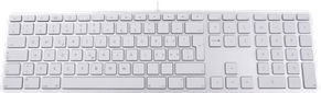 LMP Clavier USB azerty filaire (avec pavé numérique) - Argent