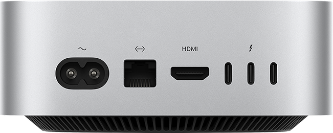 Mac mini M4 Pro avec CPU 12 coeurs et GPU 16 coeurs