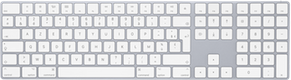 Magic Keyboard avec pavé numérique - Français - Argent