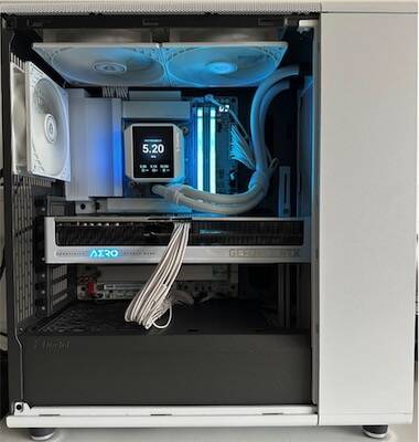 PC de travail Intel Core Ultra 200 White (Edition limitée)
