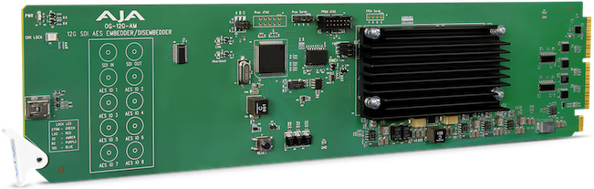 AJA OpenGear Embeddeur/désembeddeur audio AES/EBU 16 canaux