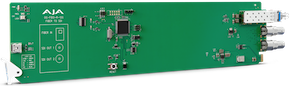 AJA OpenGear Récepteur fibre optique ST single mode vers 12G-SDI