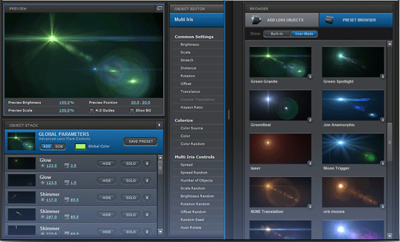 VCP Optical Flares