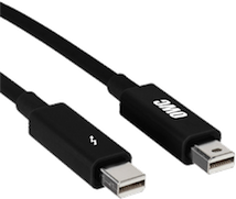 Câble Thunderbolt 2 (20 Gbits) noir (0,5 m)