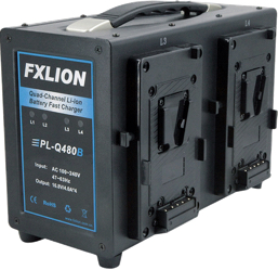 FXLion Chargeur rapide V-Mount 4 canaux