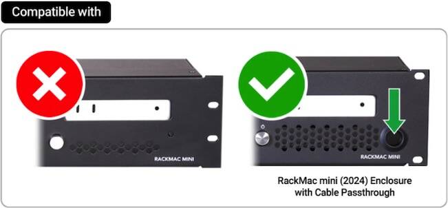 Sonnet RackMac mini (2024+) Rev B Rear Mounting Shelf Accessory