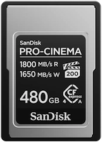 Futon Boutique SanDisk® CFexpress™ PRO-CINEMA Type A de 480 Go