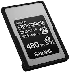SanDisk® CFexpress™ PRO-CINEMA Type A de 480 Go
