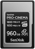 Futon Boutique SanDisk® CFexpress™ PRO-CINEMA Type A de 960 Go