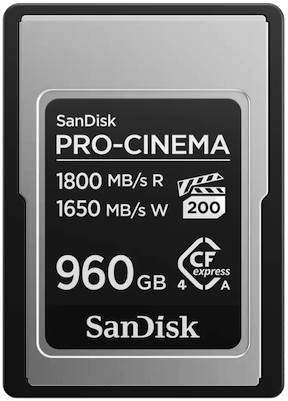 SanDisk® CFexpress™ PRO-CINEMA Type A de 960 Go