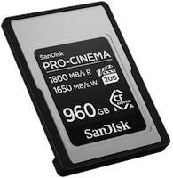 Futon Boutique SanDisk® CFexpress™ PRO-CINEMA Type A de 960 Go
